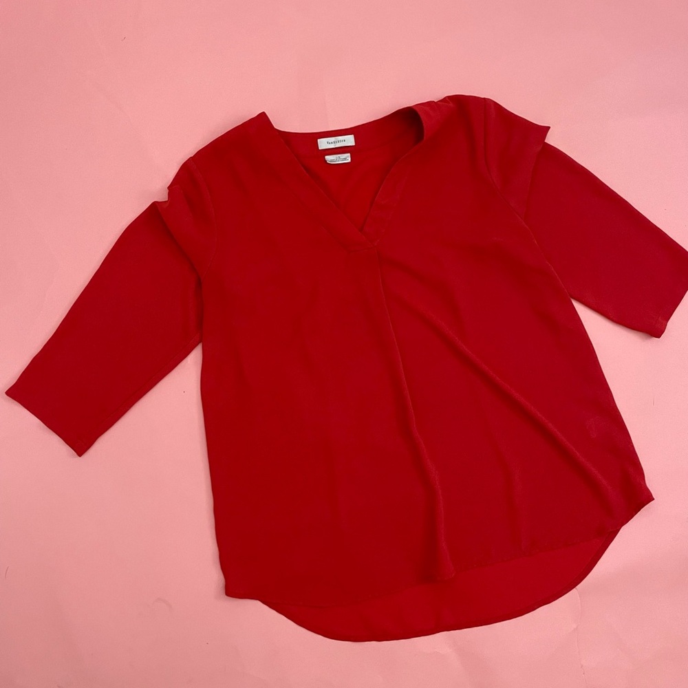 Red Blouse Van Heusen